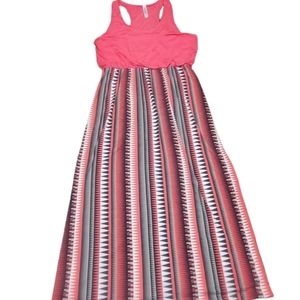 EUC Bobbie Brooks Coral Racerback maxi Dress
